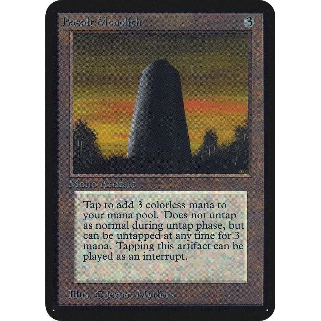 MTG Singles - Basalt Monolith - Alpha -