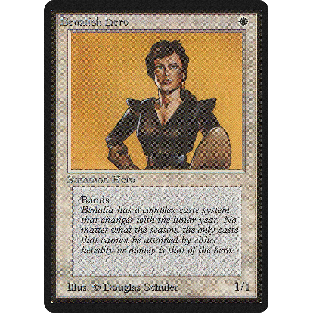 MTG Singles - Benalish Hero - Beta - Regular