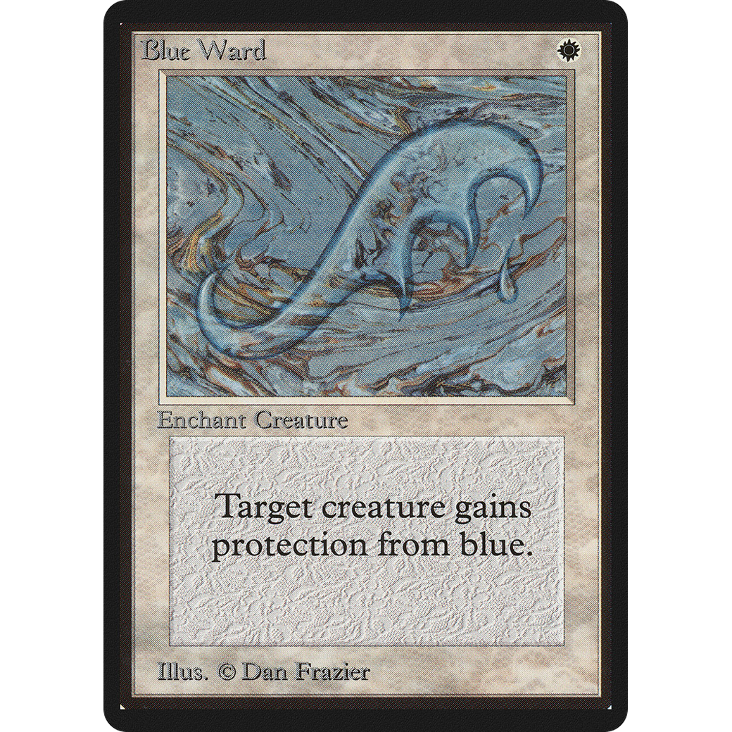 MTG Singles - Blue Ward - Beta - Regular