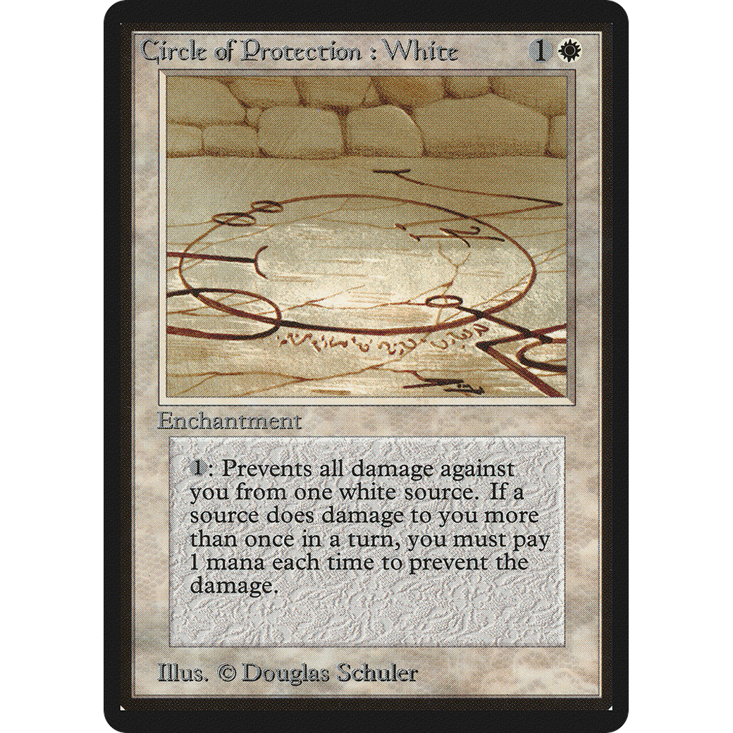MTG Singles - Circle of Protection: White - Beta - Regular