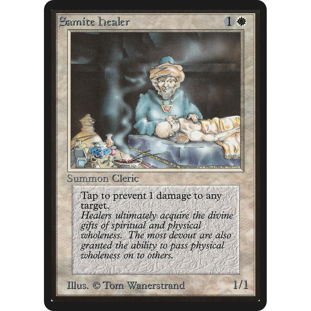 MTG Singles - Samite Healer - Beta - Regular