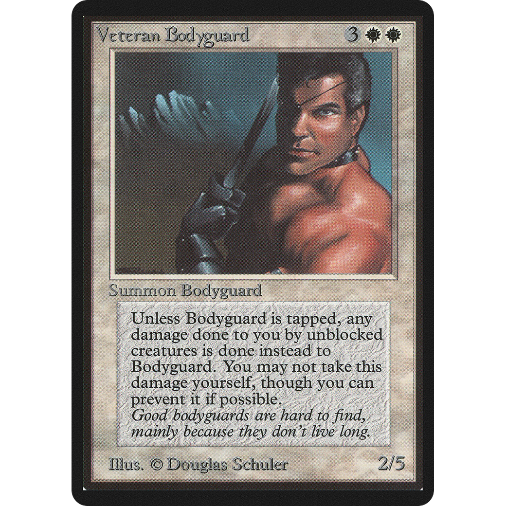 MTG Singles - Veteran Bodyguard - Beta - Regular