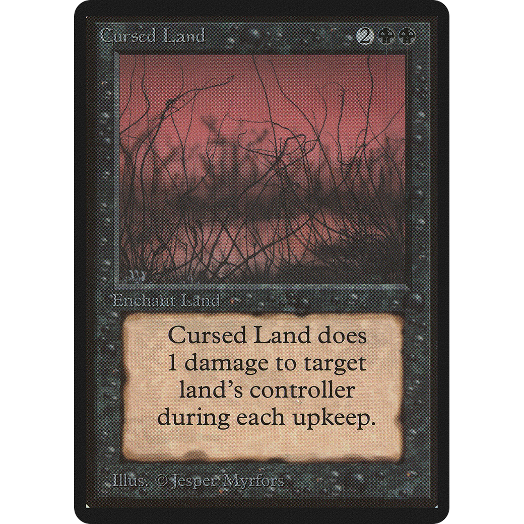 MTG Singles - Cursed Land - Beta - Regular