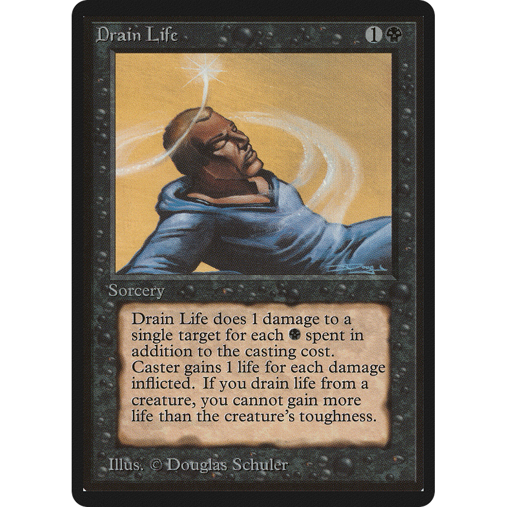 MTG Singles - Drain Life - Beta - Regular
