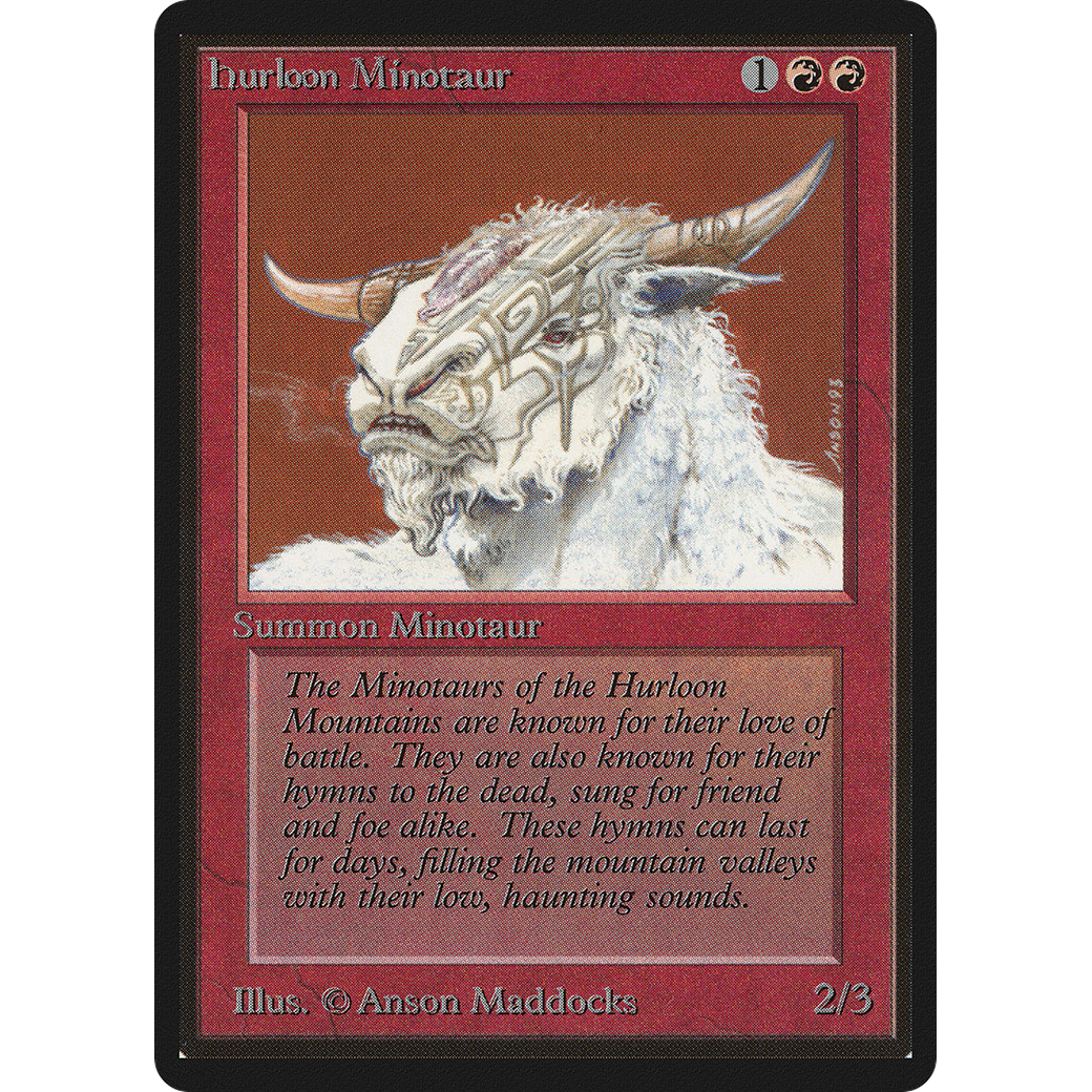 MTG Singles - Hurloon Minotaur - Beta - Regular