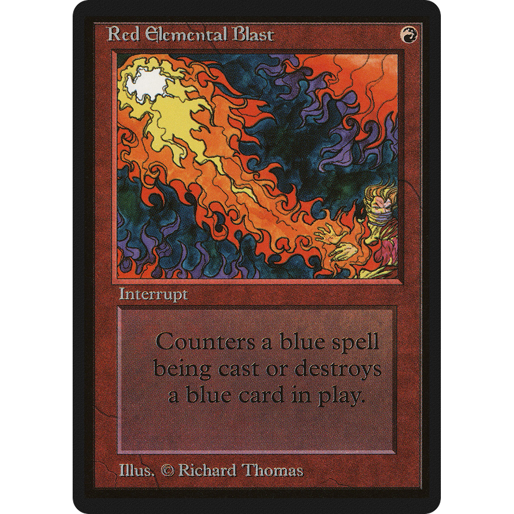 MTG Singles - Red Elemental Blast - Beta - Regular