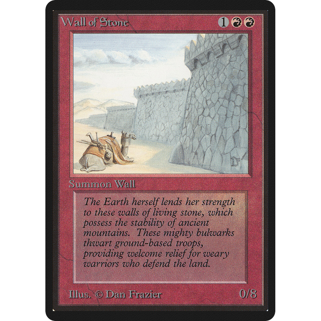 MTG Singles - Wall of Stone - Beta - Regular