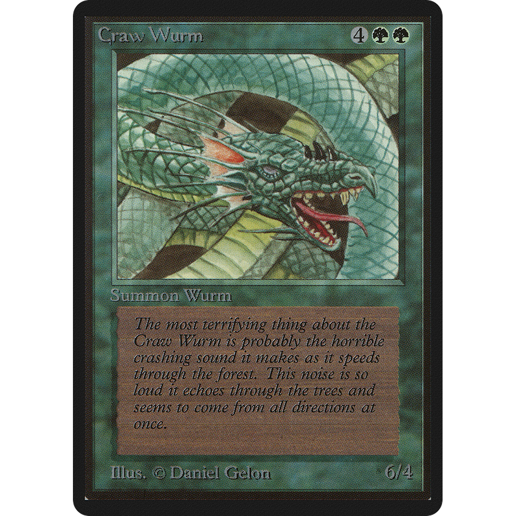 MTG Singles - Craw Wurm - Beta - Regular