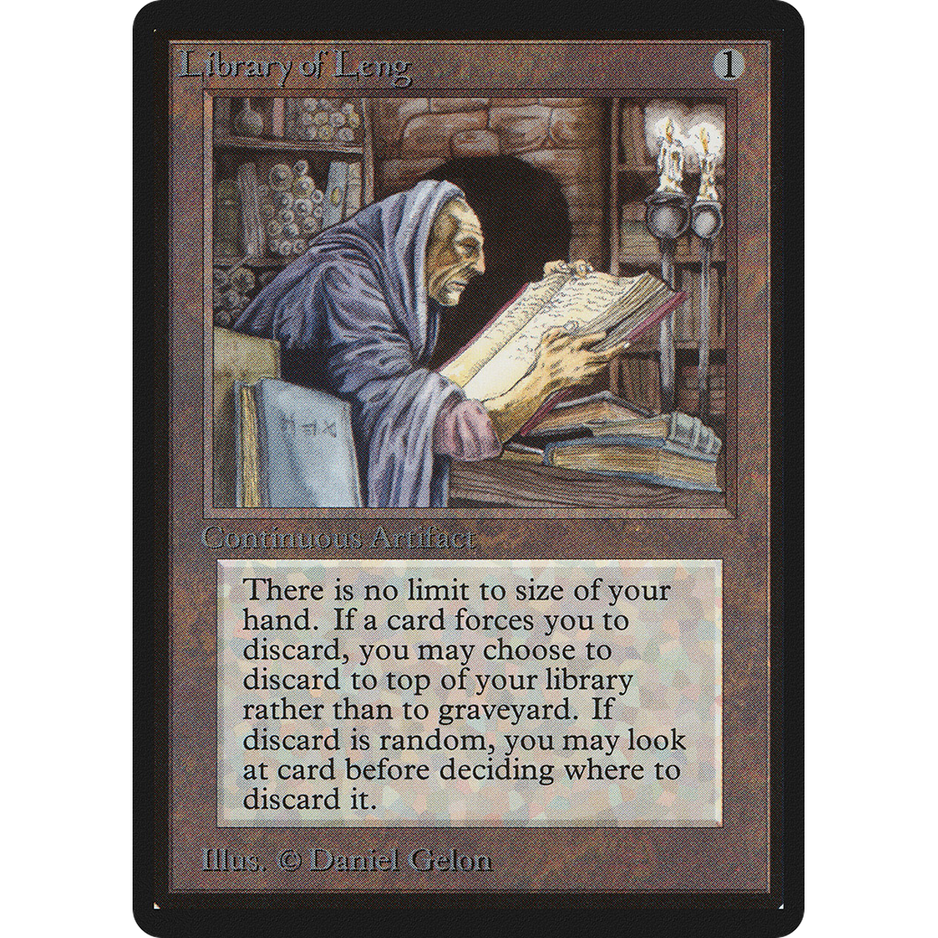 MTG Singles - Library of Leng - Beta - Regular