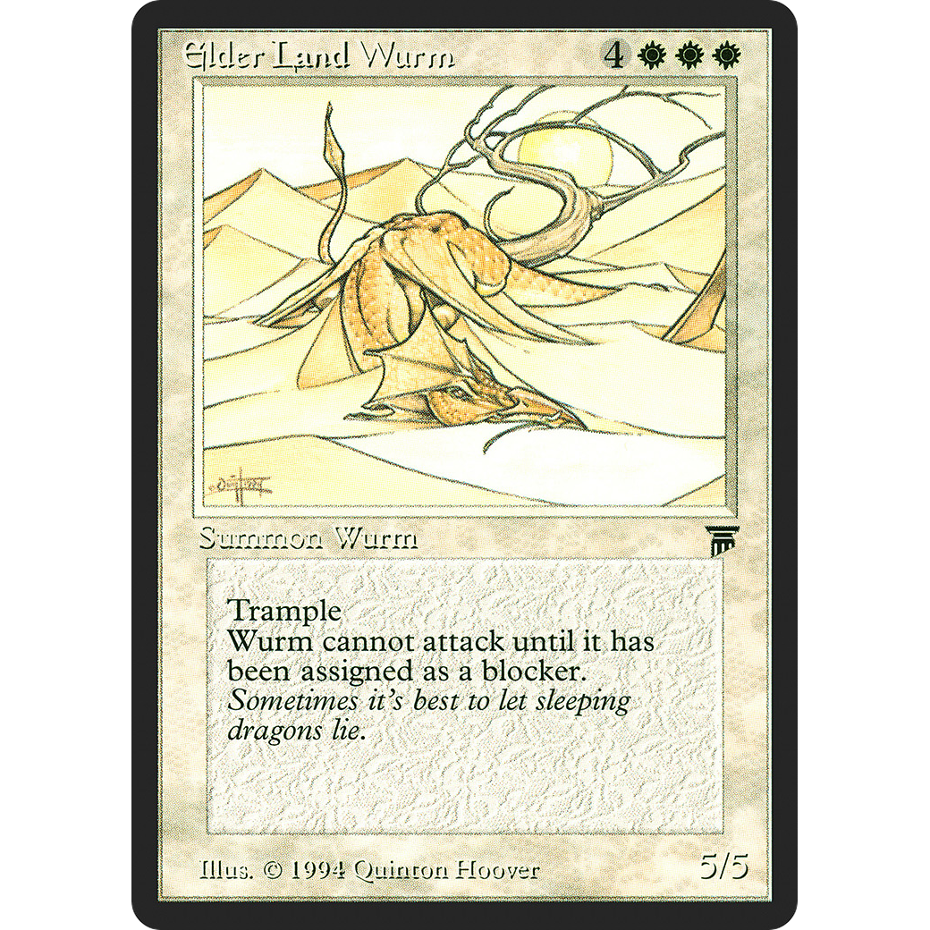 MTG Singles - Elder Land Wurm - Legends - Regular