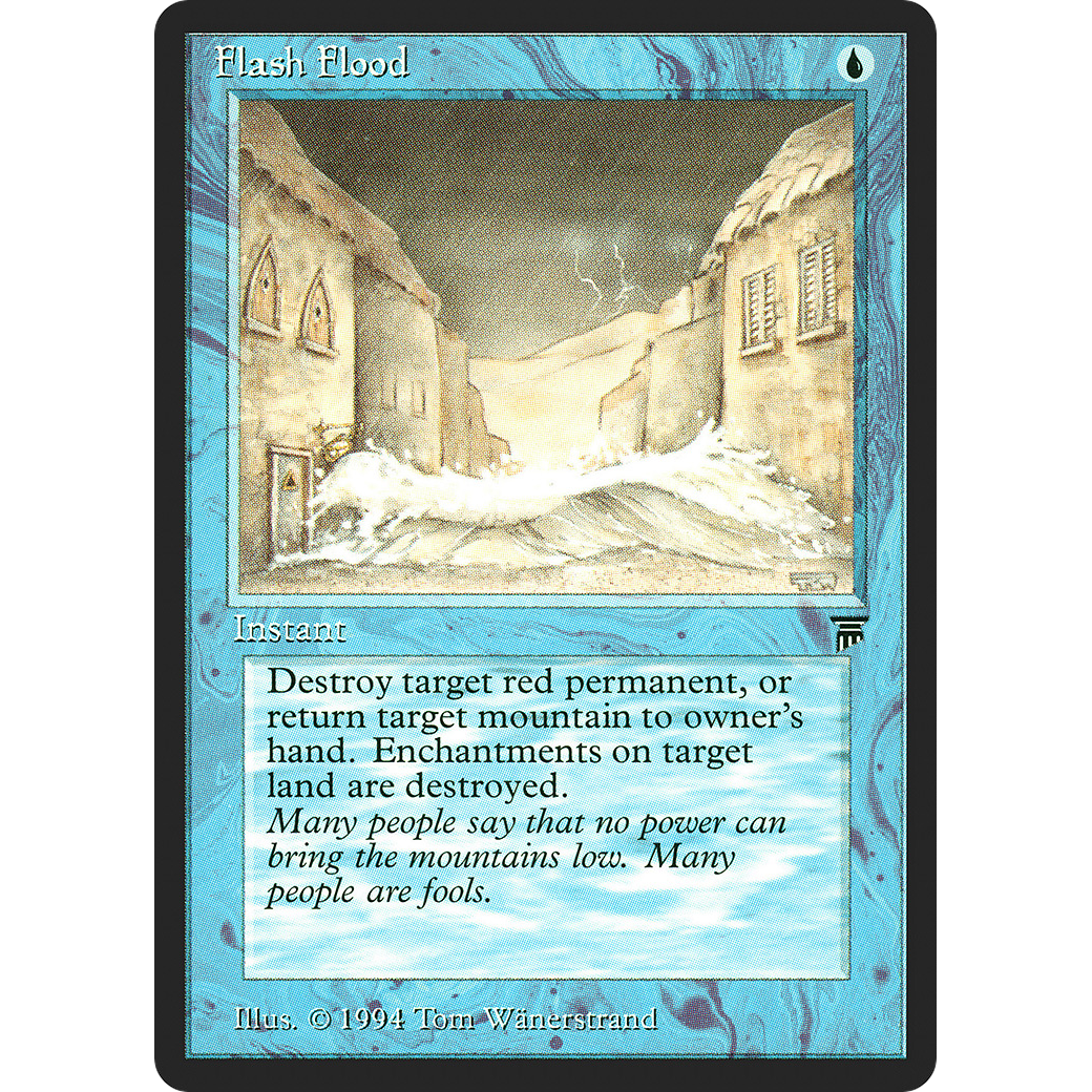 MTG Singles - Flash Flood - Legends - Regular