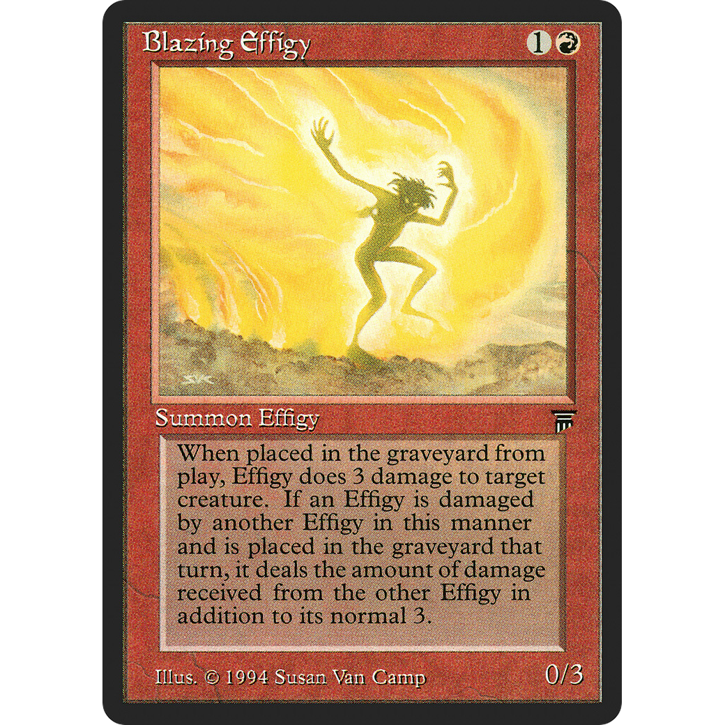 MTG Singles - Blazing Effigy - Legends - Regular