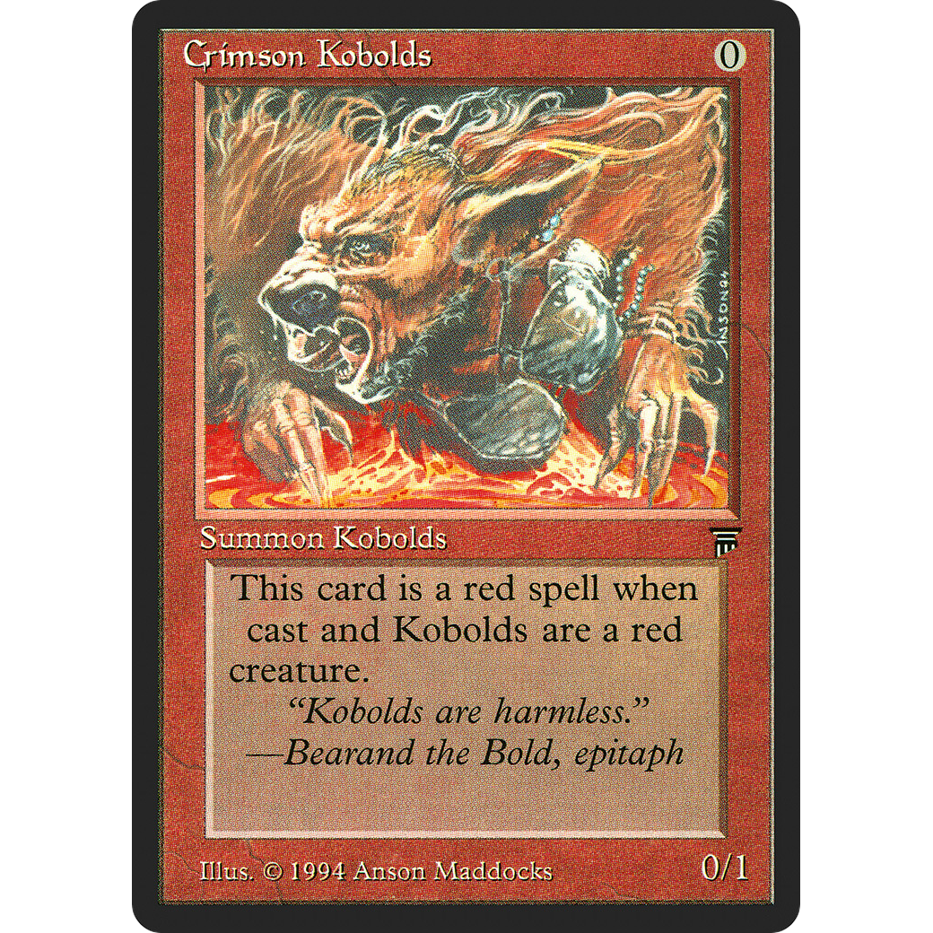 MTG Singles - Crimson Kobolds - Legends - Regular