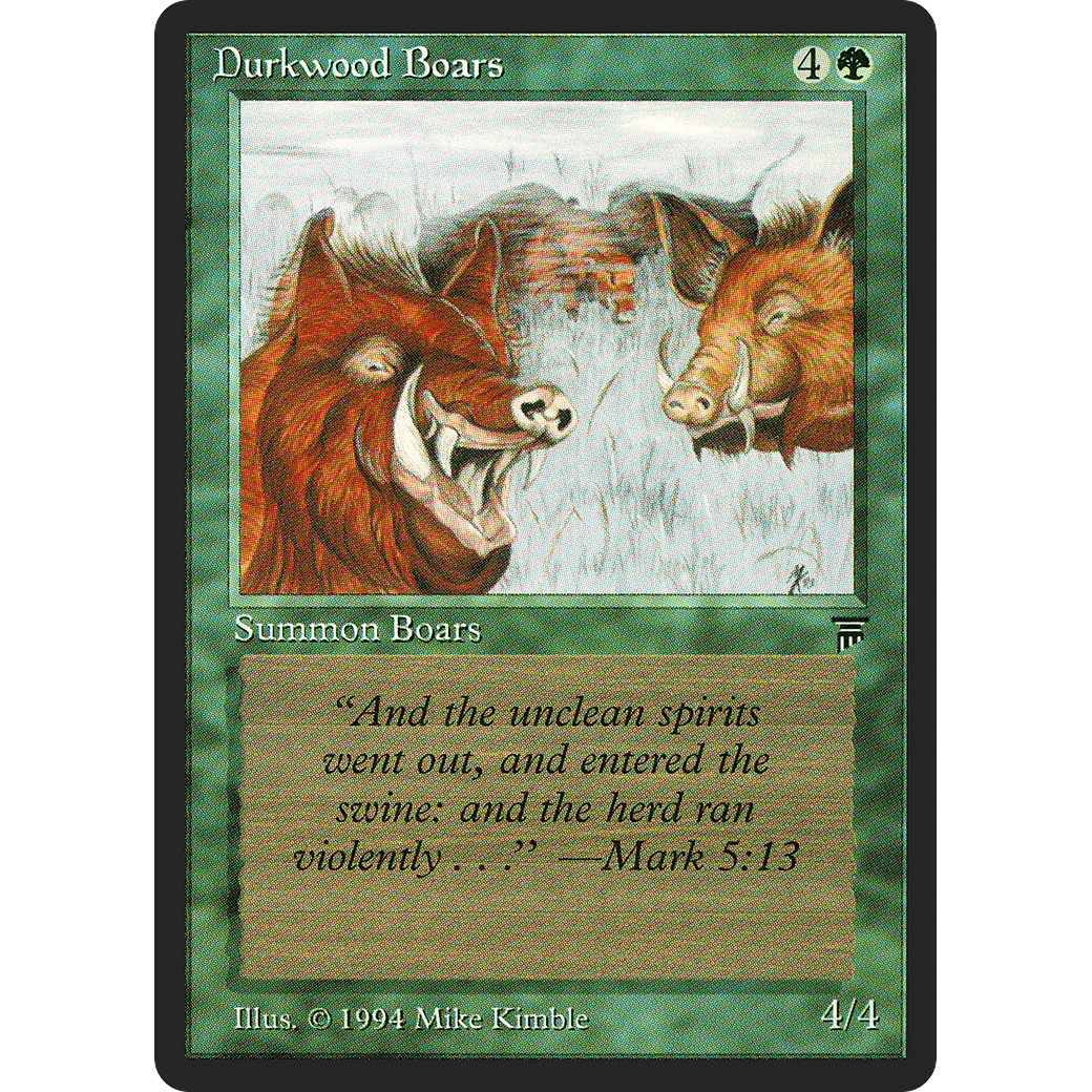 MTG Singles - Durkwood Boars - Legends - Regular