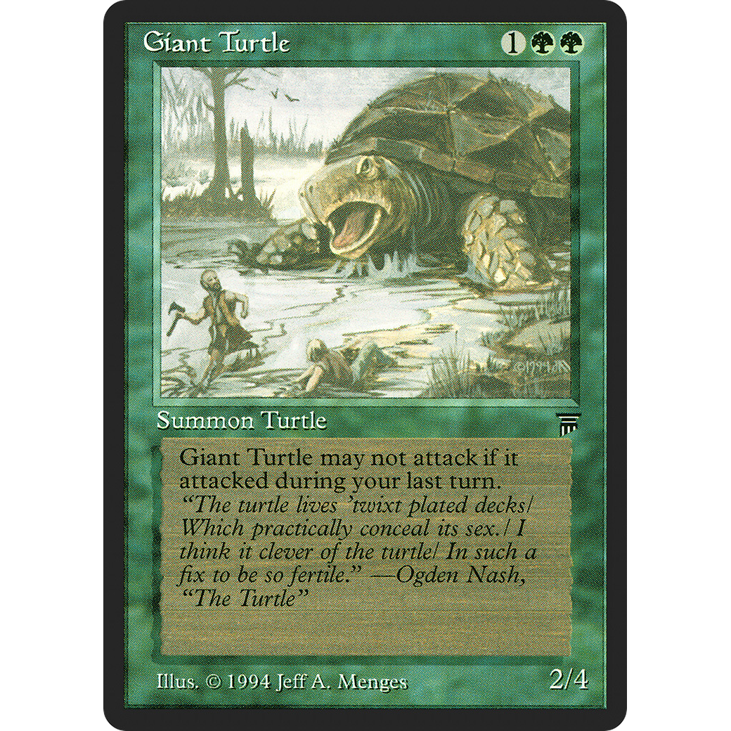 MTG Singles - Giant Turtle - Legends - Regular