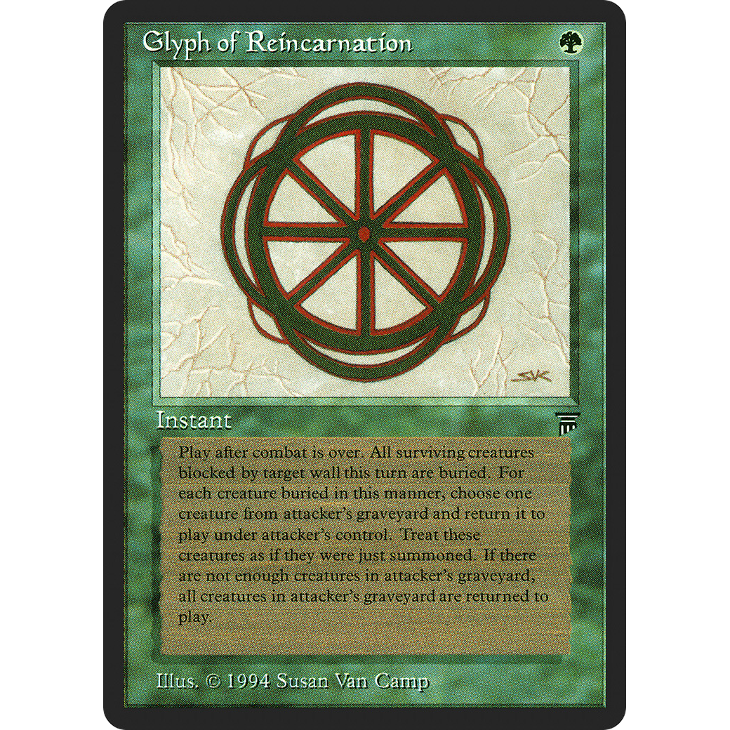 MTG Singles - Glyph of Reincarnation - Legends - Regular
