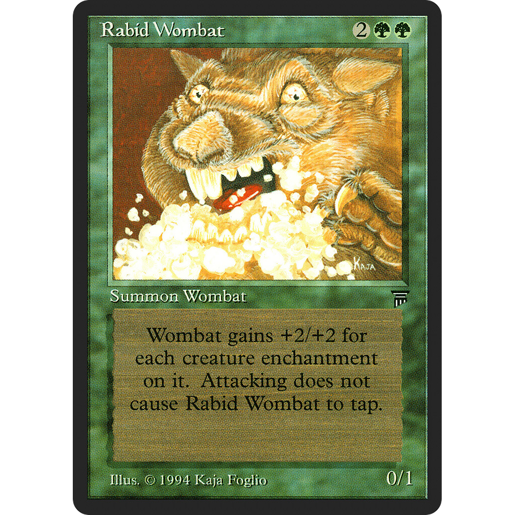 MTG Singles - Rabid Wombat - Legends - Regular