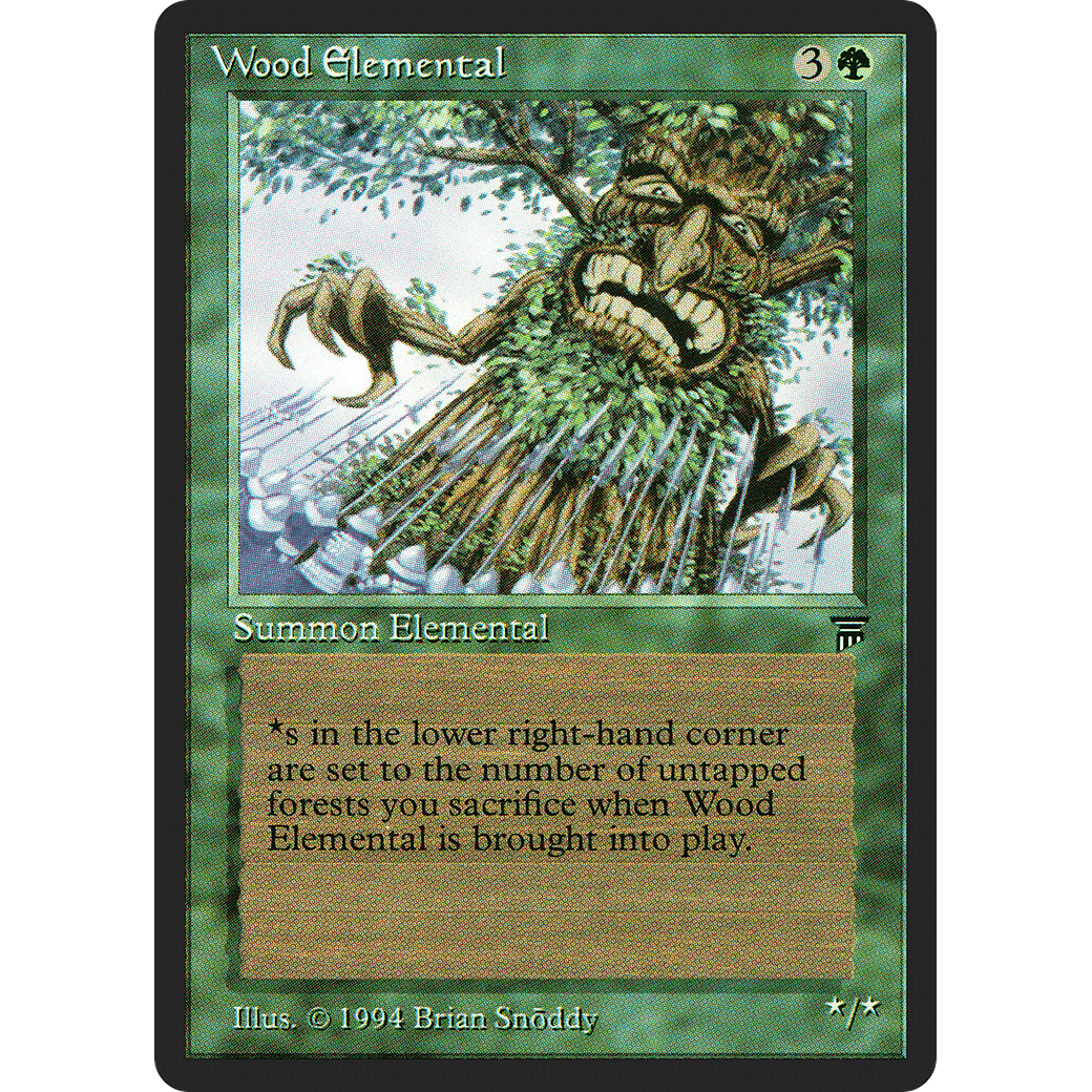 MTG Singles - Wood Elemental - Legends - Regular