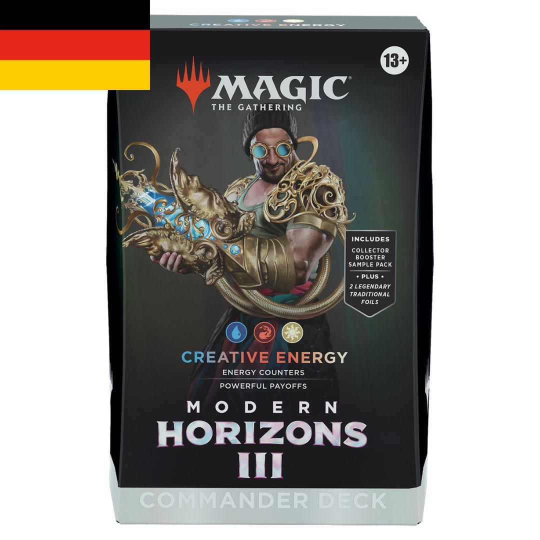 MTG Sealed Product - Modern Horizons 3 Commander Deck Creative Energy - German