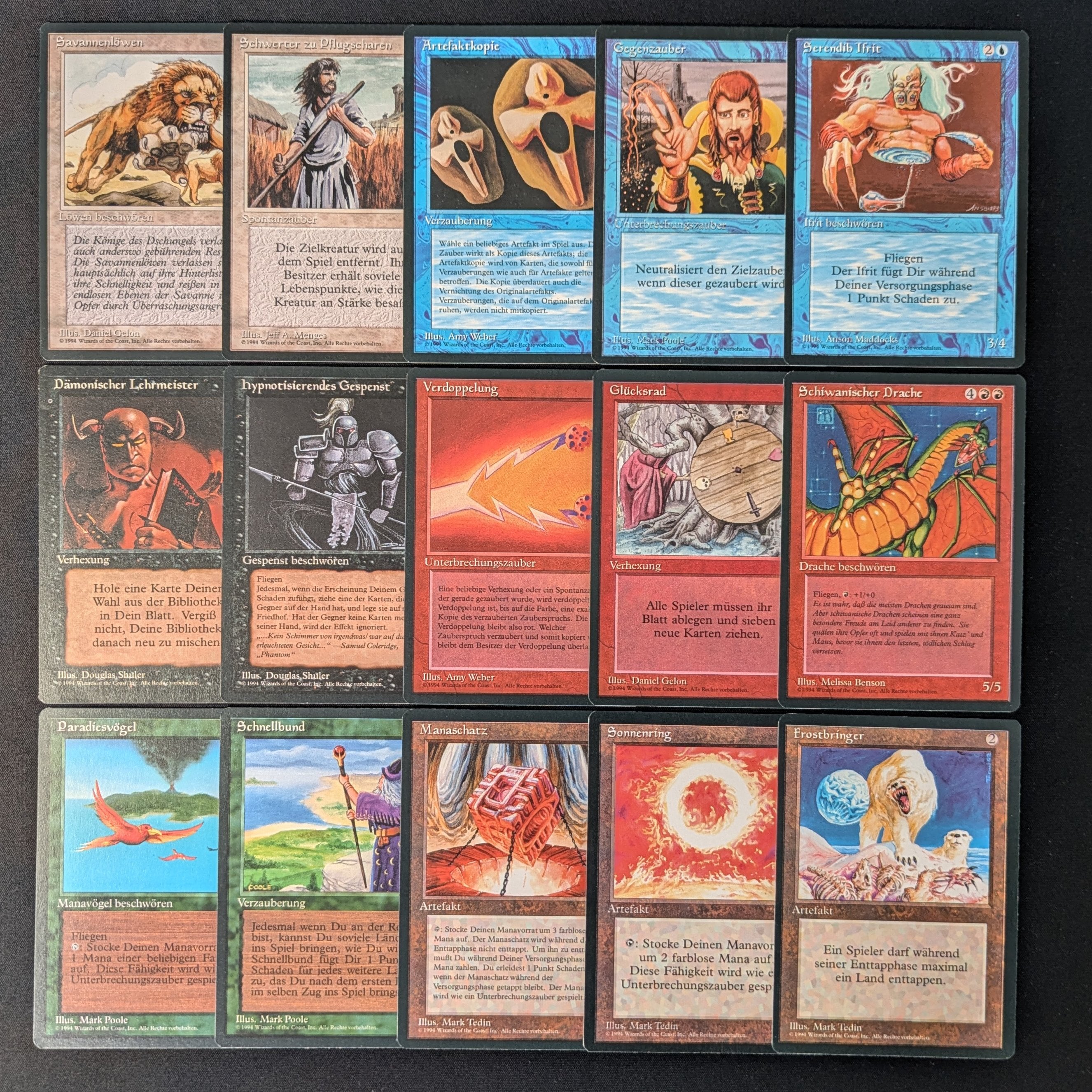 MTG Singles - Full Set - Foreign Black Bordered - NM-EX, NO DUALS -