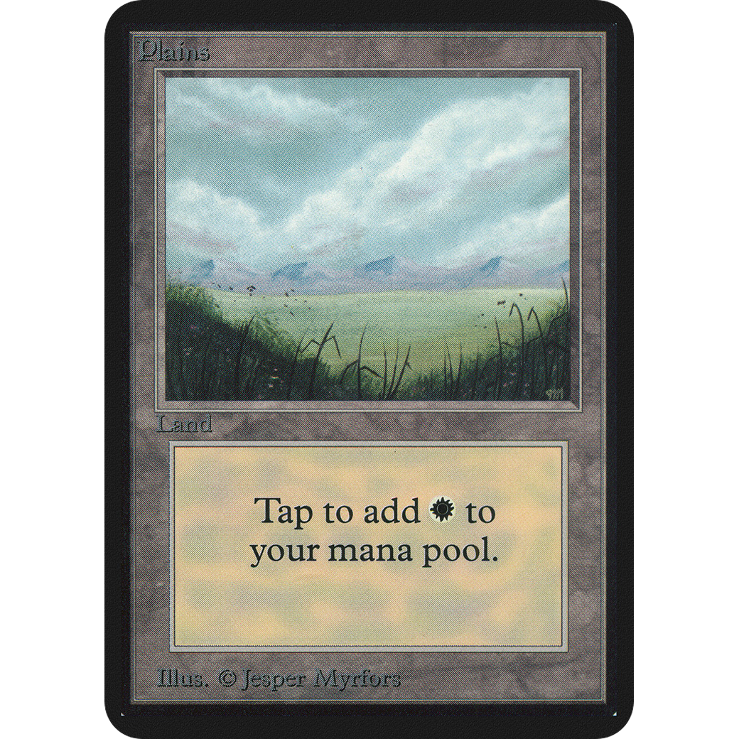 MTG Singles - Plains (V.1) - Alpha - NM