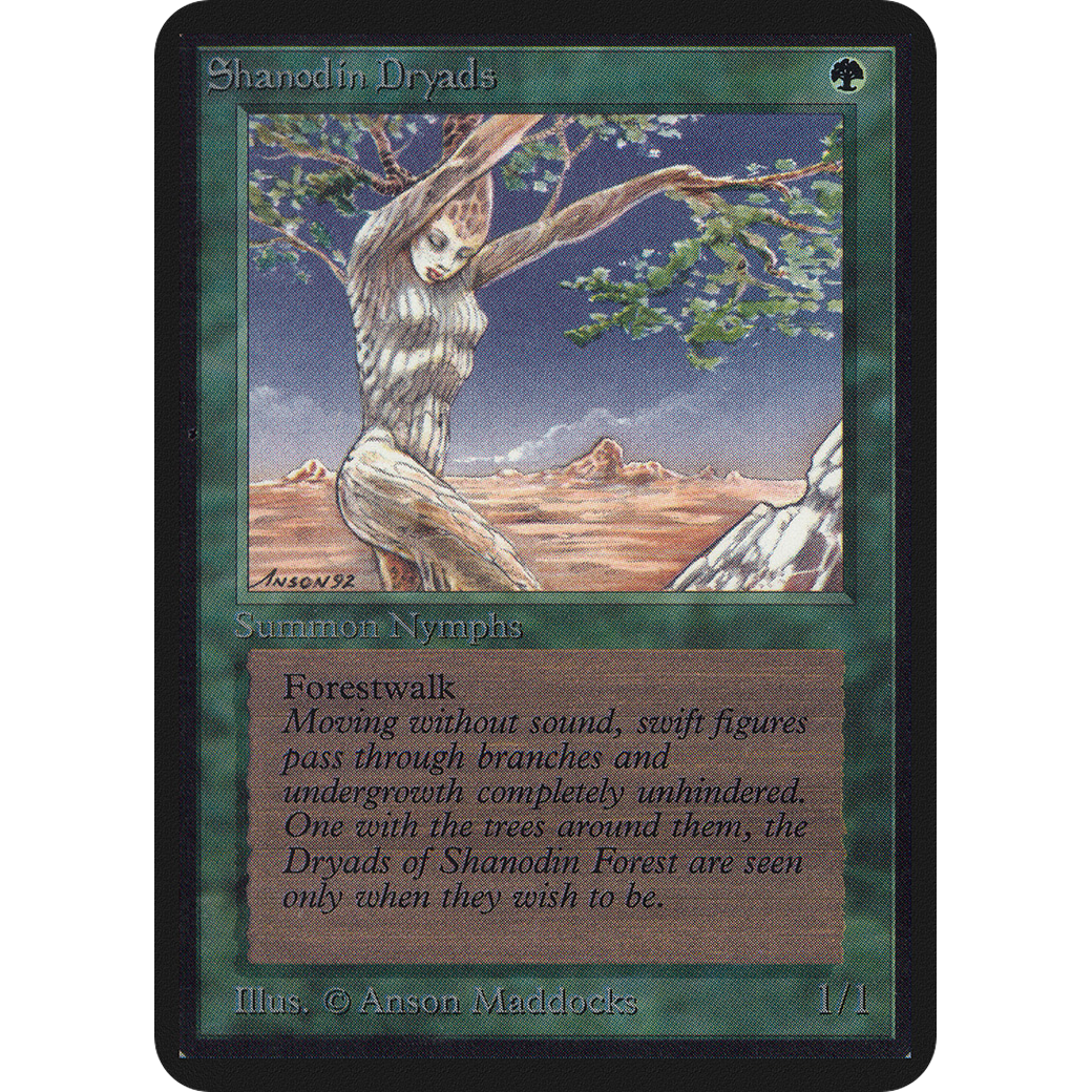 MTG Singles - Shanodin Dryads - Alpha - NM