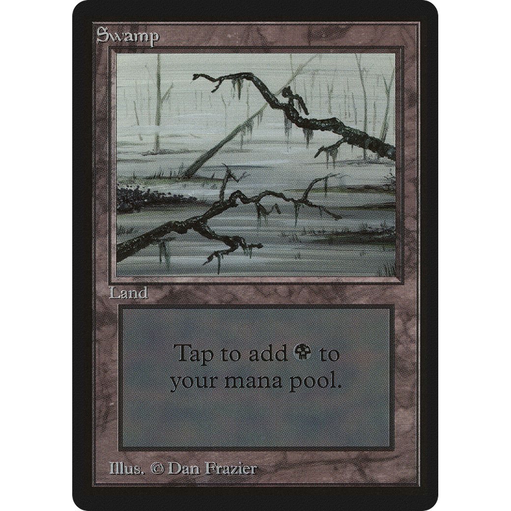 MTG Singles - Swamp (V.3) - Beta - NM