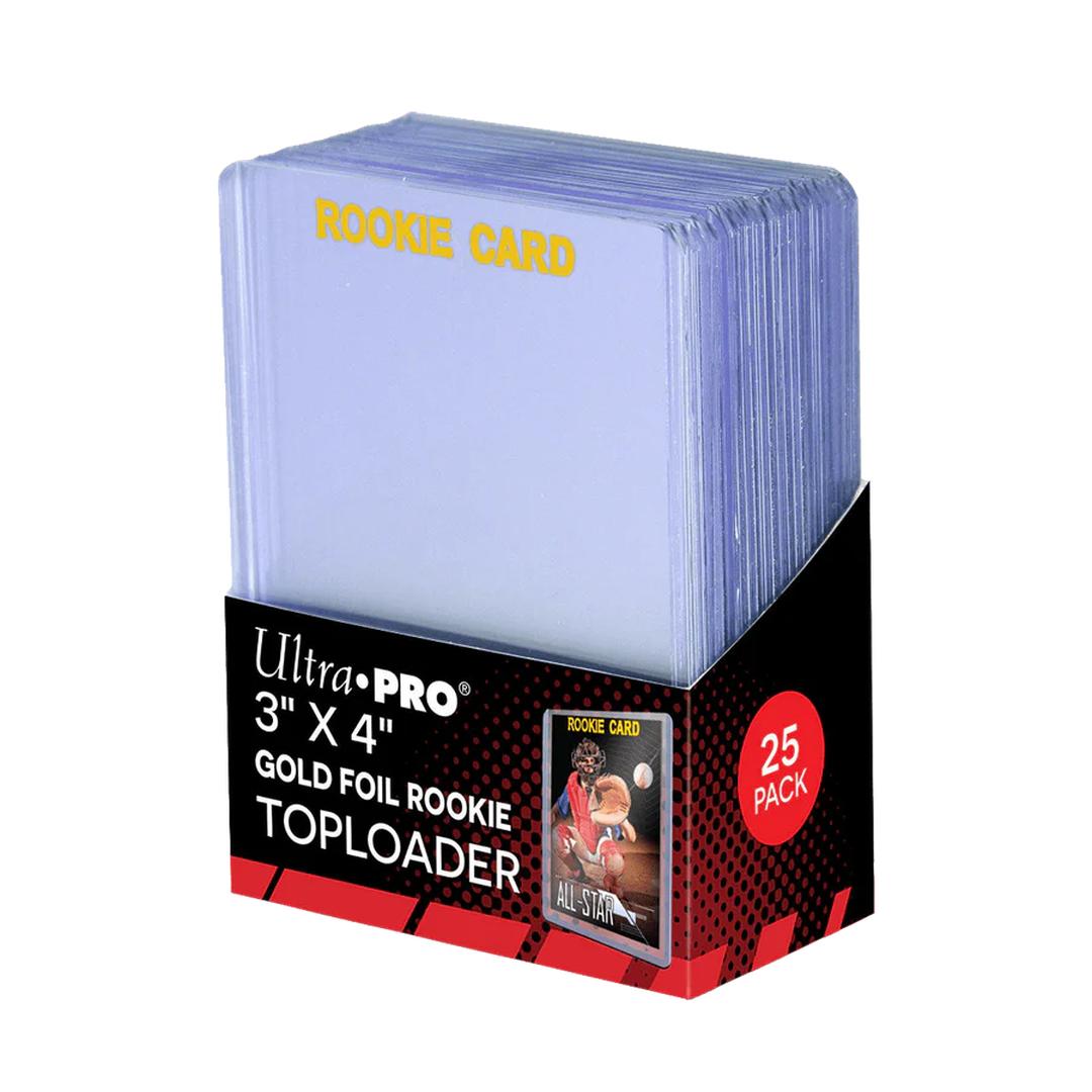 Gaming Supplies - Ultra Pro Gold Foil Rookie Toploader - Clear