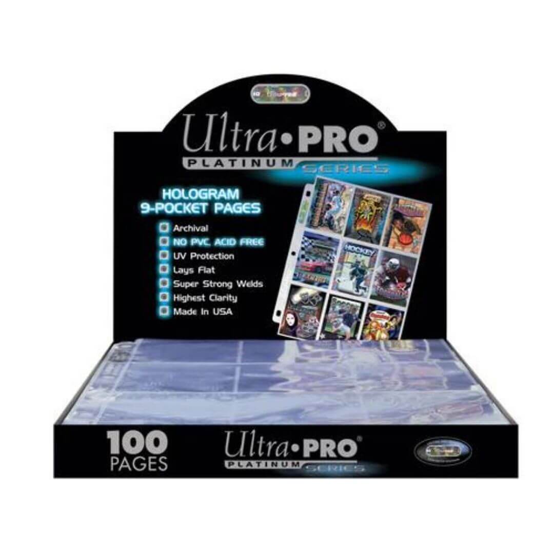 Gaming Supplies - Ultra Pro Platinum 9-Pocket Page - Clear