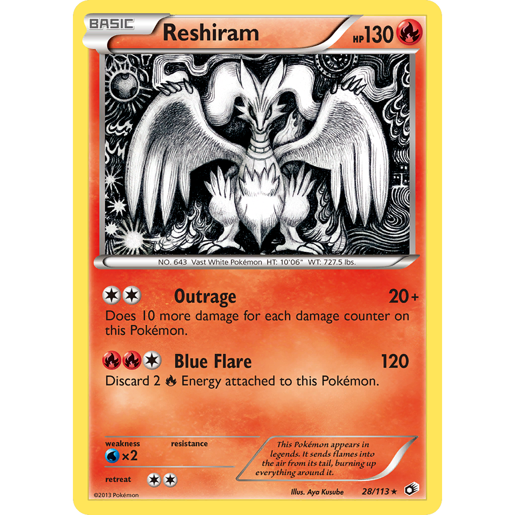 PTCG Singles - Reshiram (LTR 28) - Legendary Treasures -
