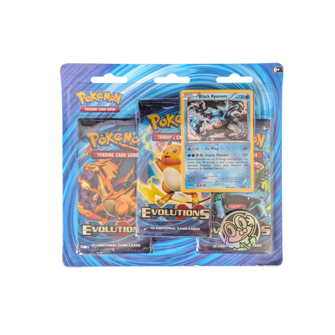 Evolutions: Black Kyurem 3-Pack Blister - Evolutions - English - Sealed