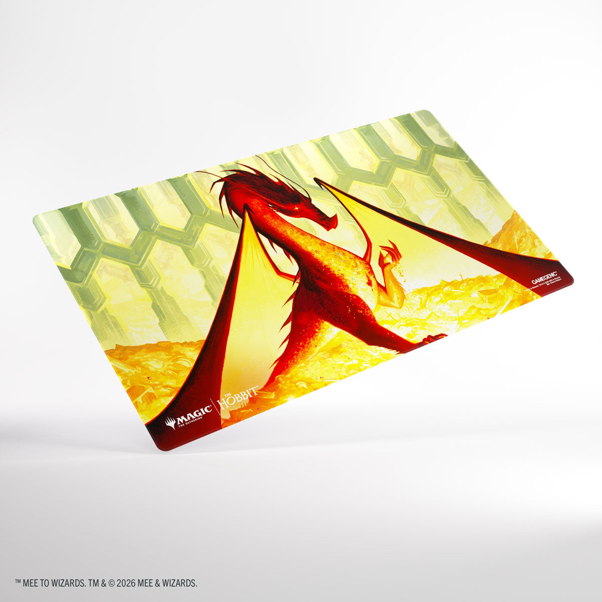 Gaming Supplies - Gamegenic Magic: The Gathering | The Hobbit Shiny Playmat - Smaug, the Golden