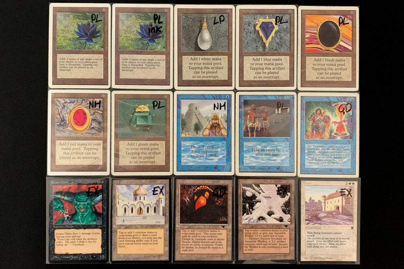 New Arrivals: Two Unlimited Black Lotus, many Beta cards and 130 Duals