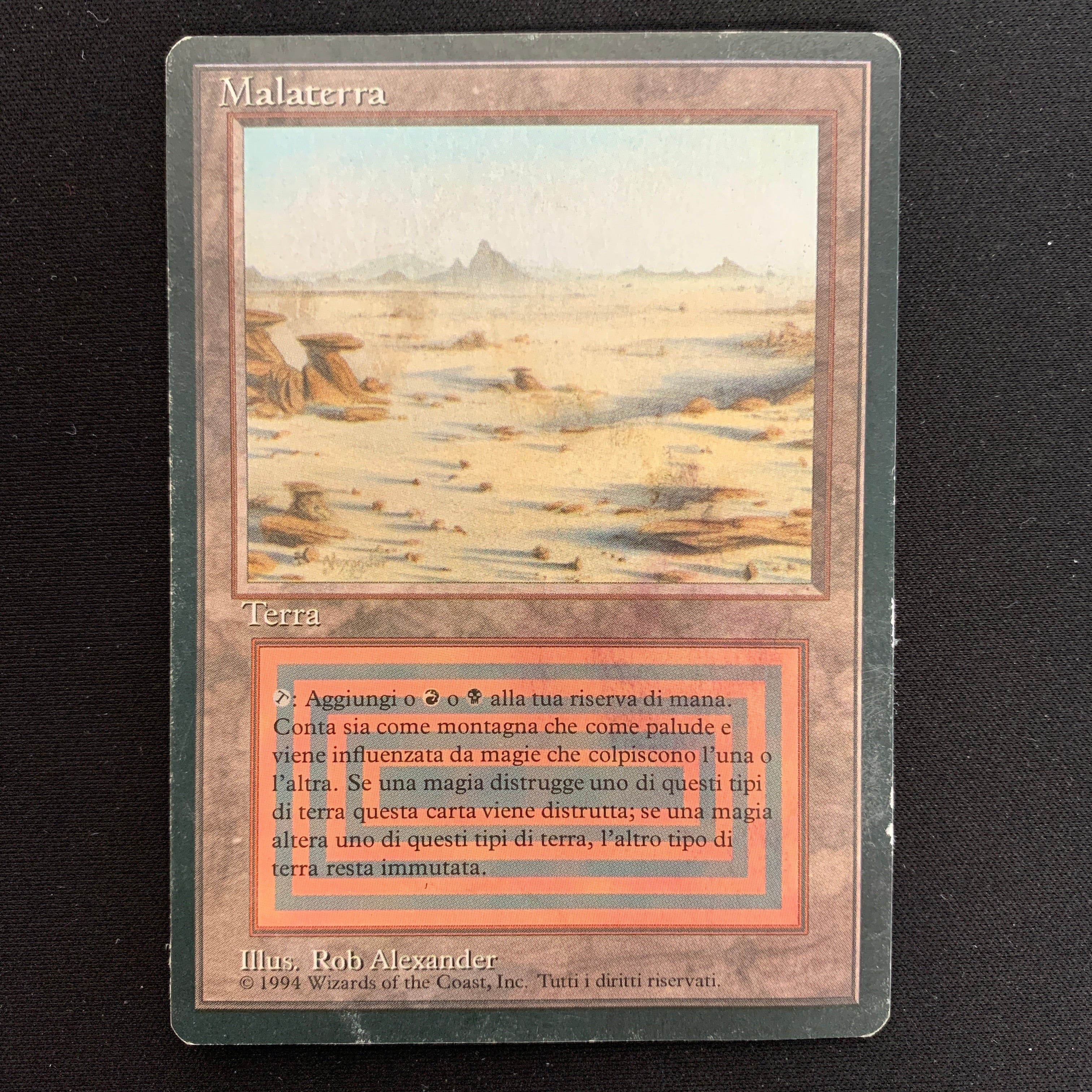 MTG Singles - Badlands - Foreign Black Bordered - Italian - PO - WATER DAMAGE - 18902