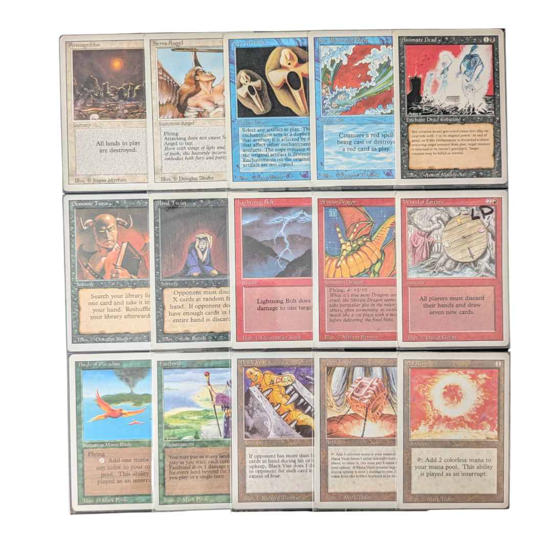 MTG Singles - Revised Full Set - Revised - English - Mixed Conditions - NO DUALS - 