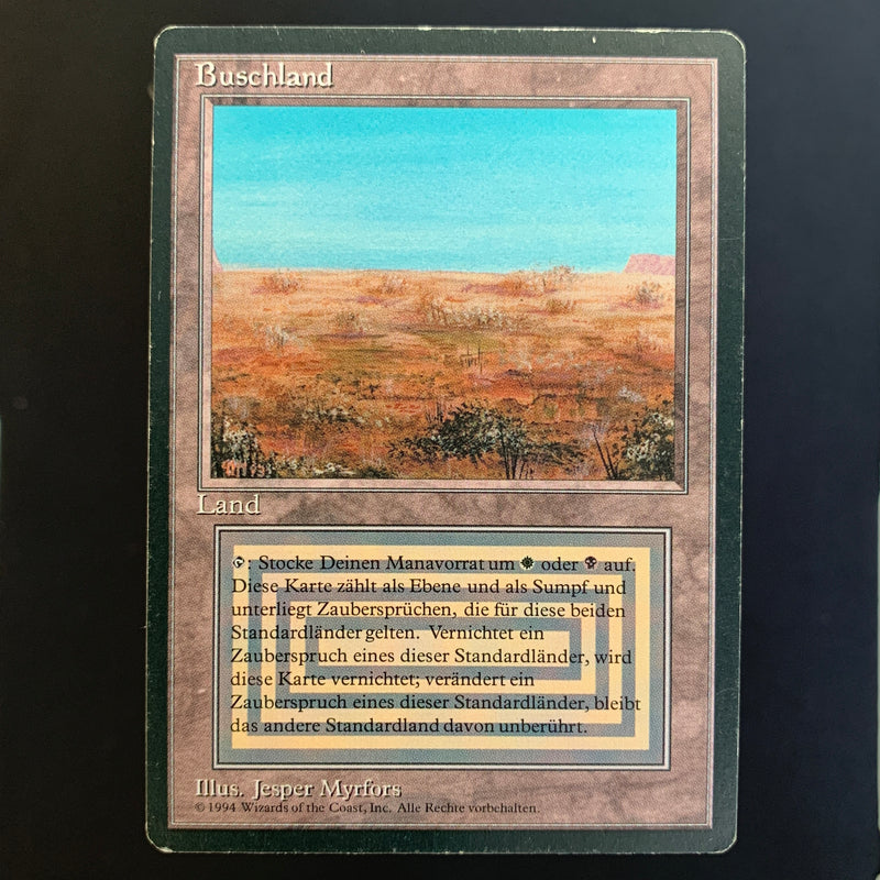 Scrubland - Foreign Black Bordered - German