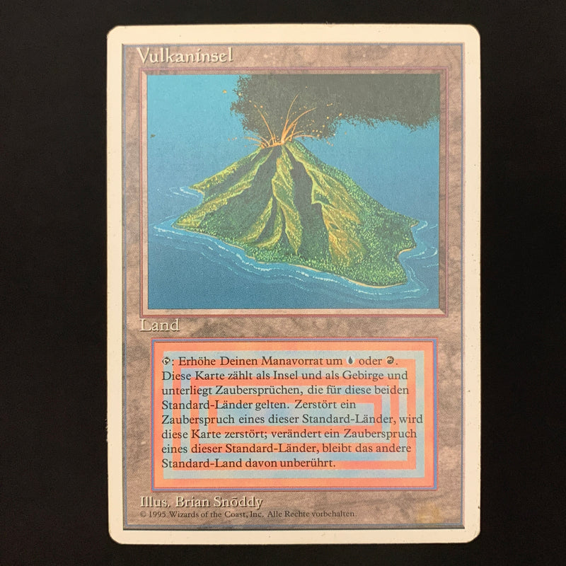 Volcanic Island - Foreign White Bordered - German