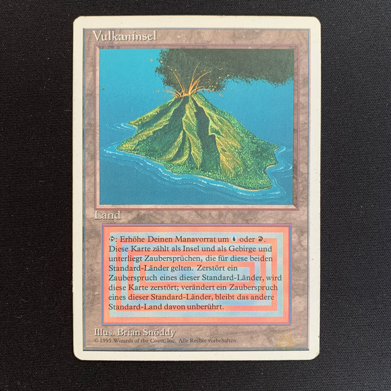 Volcanic Island - Foreign White Bordered - German