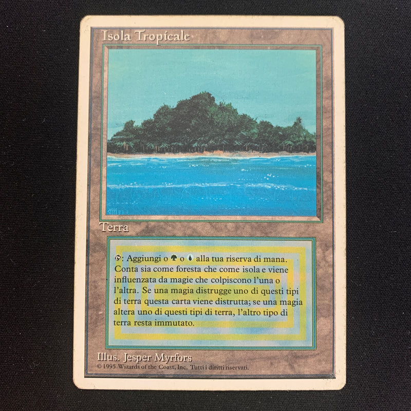 Tropical Island - Foreign White Bordered - Italian