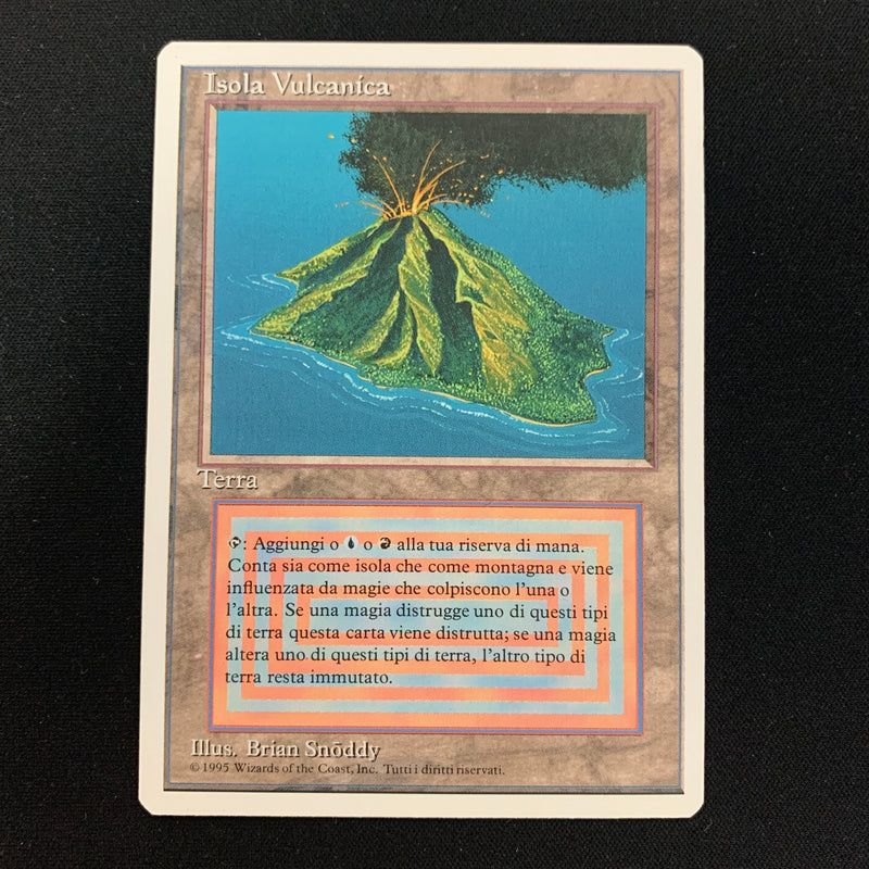 Volcanic Island - Foreign White Bordered - Italian