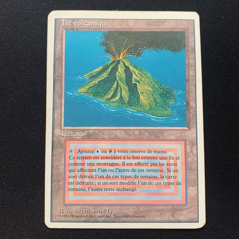 Volcanic Island - Foreign White Bordered - French