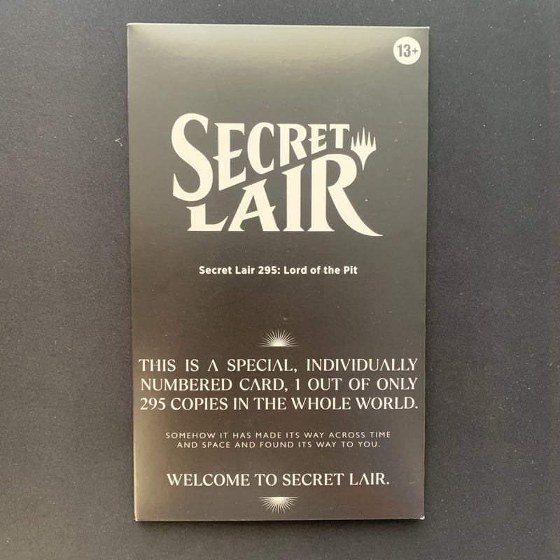 MTG Secret Lair Serialized Lord of The Pit MagicCon Barcelona - MagicCon Products - Sealed