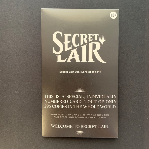 MTG Secret Lair Serialized Lord of The Pit MagicCon Barcelona - MagicCon Products - Sealed