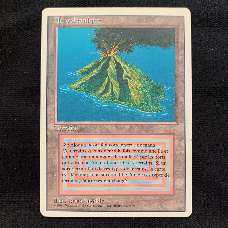 Volcanic Island - Foreign White Bordered - French