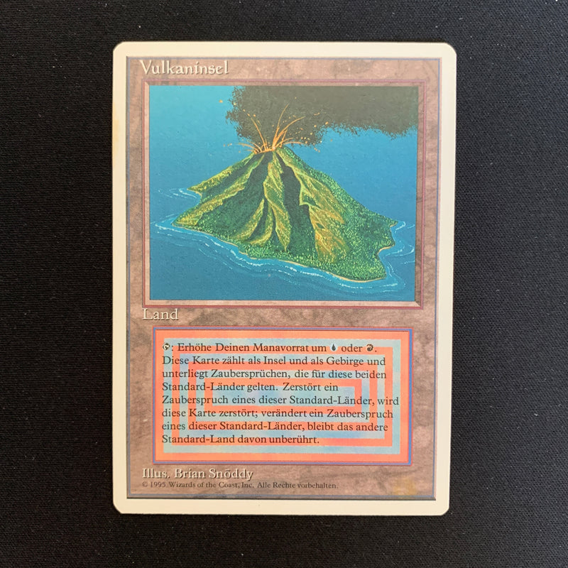 Volcanic Island - Foreign White Bordered - German