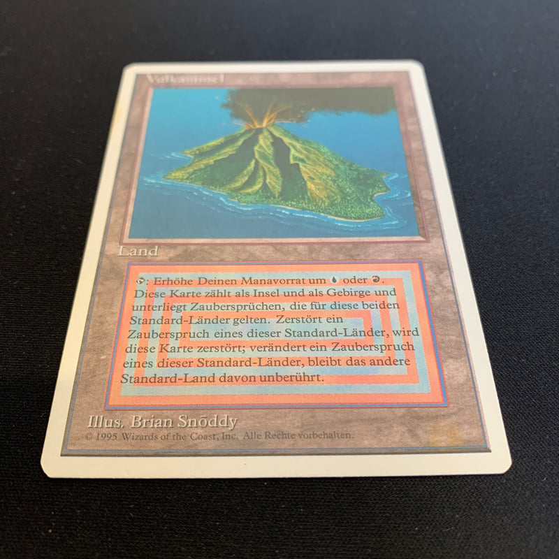 Volcanic Island - Foreign White Bordered - German