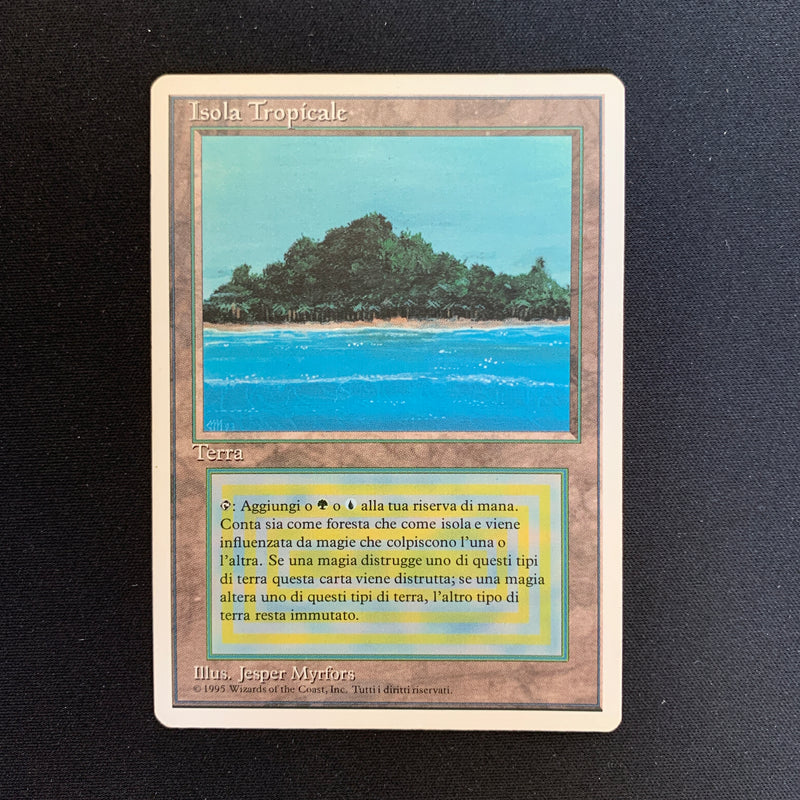 Tropical Island - Foreign White Bordered - Italian