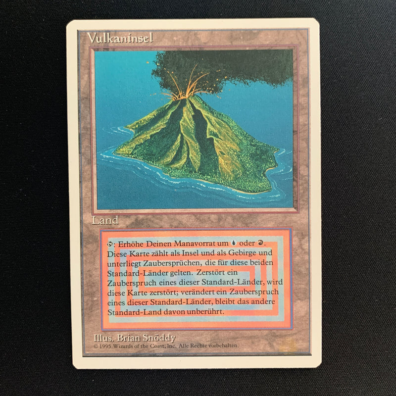 Volcanic Island - Foreign White Bordered - German