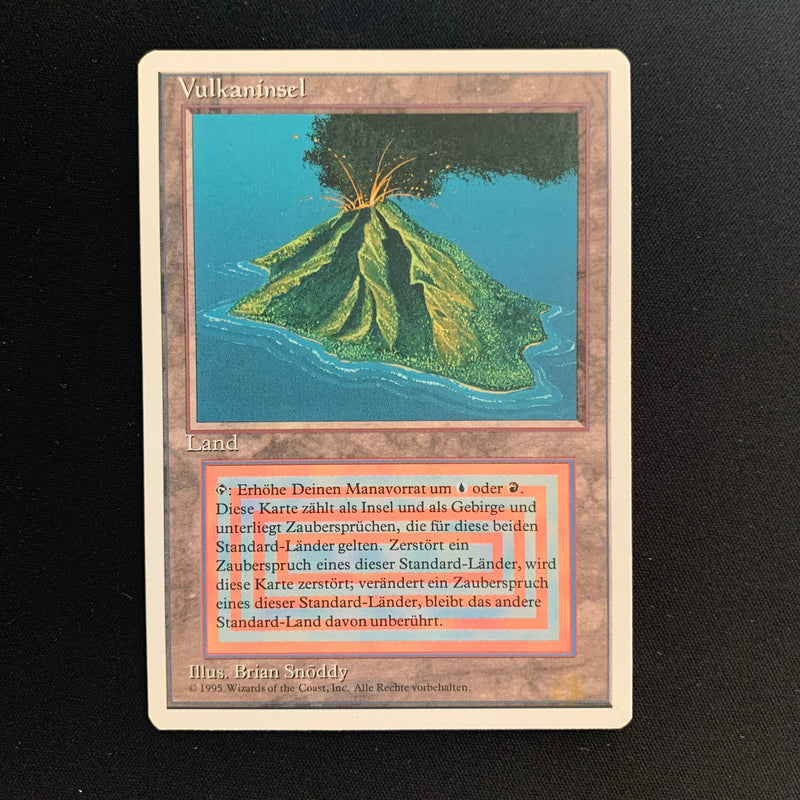 Volcanic Island - Foreign White Bordered - German