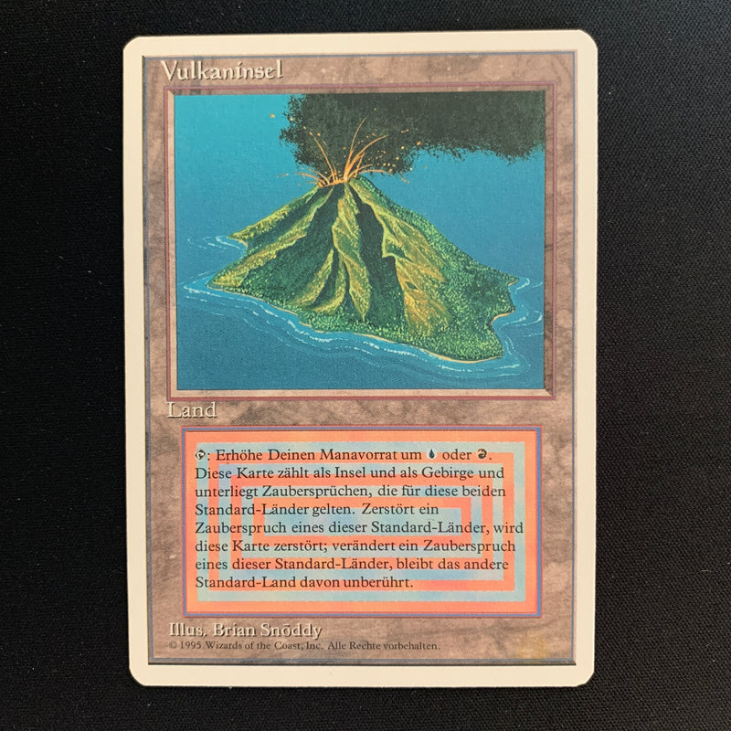 Volcanic Island - Foreign White Bordered - German